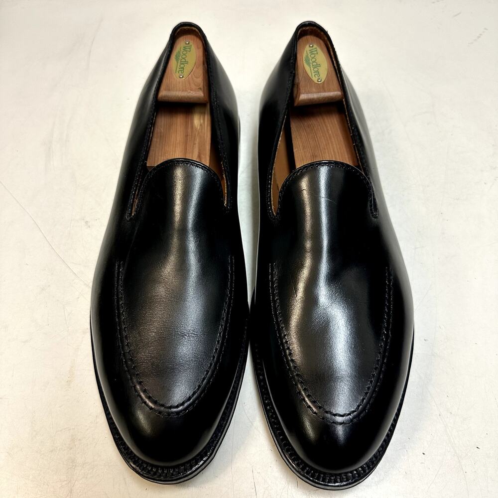 NWOT Todd Snyder X Alden Venetian Leather Loafer Black Calf Made in USA 13 D - Picture 3 of 7